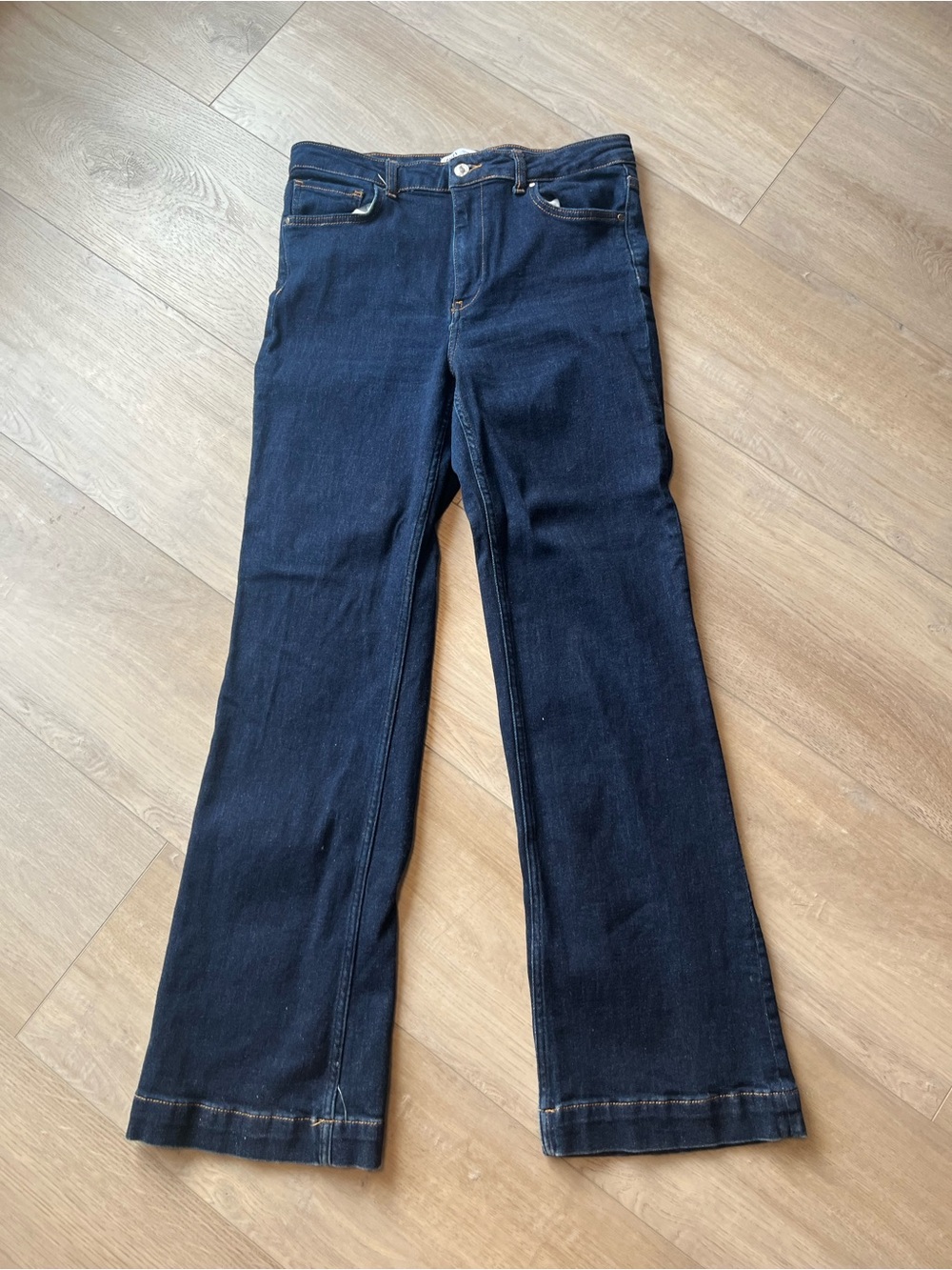 Zara Dark Blue Flare Jeans